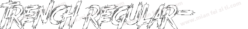 trench regular字体转换